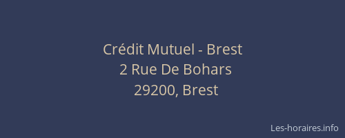 Crédit Mutuel - Brest