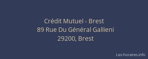 Crédit Mutuel - Brest