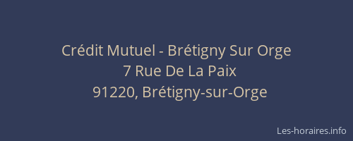 Crédit Mutuel - Brétigny Sur Orge