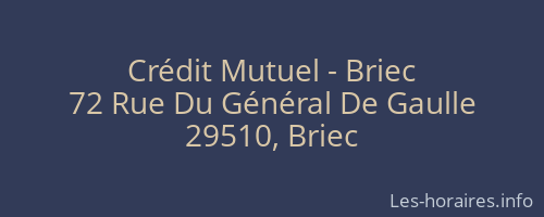 Crédit Mutuel - Briec