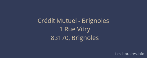 Crédit Mutuel - Brignoles