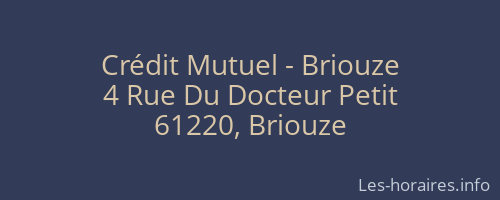 Crédit Mutuel - Briouze