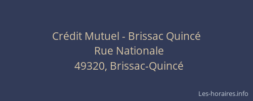 Crédit Mutuel - Brissac Quincé