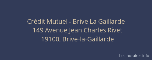 Crédit Mutuel - Brive La Gaillarde
