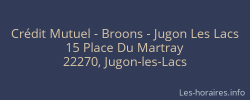 Crédit Mutuel - Broons - Jugon Les Lacs