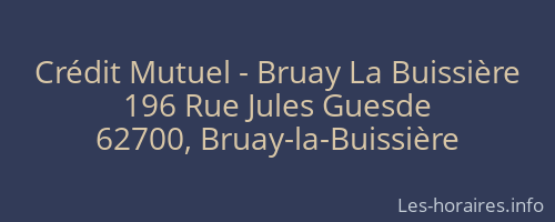 Crédit Mutuel - Bruay La Buissière