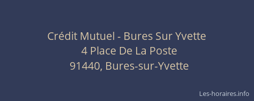 Crédit Mutuel - Bures Sur Yvette