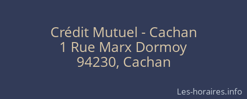 Crédit Mutuel - Cachan