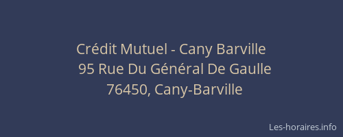 Crédit Mutuel - Cany Barville