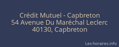 Crédit Mutuel - Capbreton