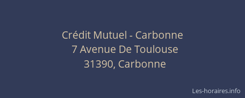 Crédit Mutuel - Carbonne