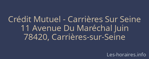 Crédit Mutuel - Carrières Sur Seine