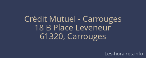 Crédit Mutuel - Carrouges