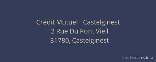 Crédit Mutuel - Castelginest