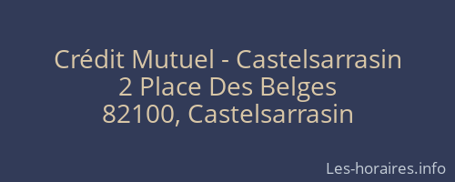 Crédit Mutuel - Castelsarrasin