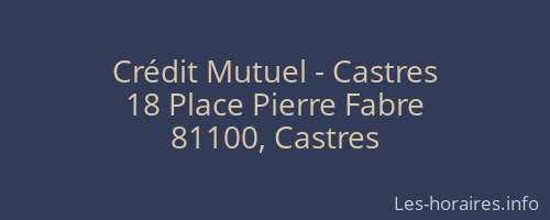 Crédit Mutuel - Castres