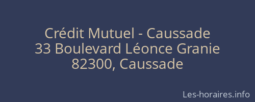 Crédit Mutuel - Caussade