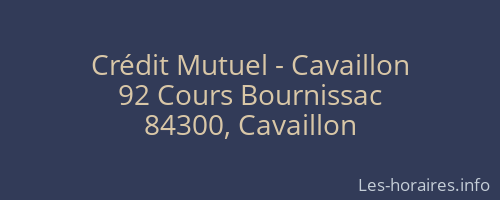 Crédit Mutuel - Cavaillon
