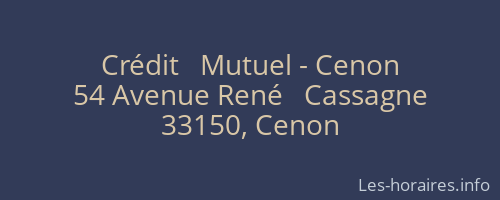 Crédit   Mutuel - Cenon