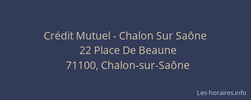 Crédit Mutuel - Chalon Sur Saône