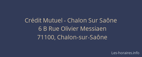 Crédit Mutuel - Chalon Sur Saône
