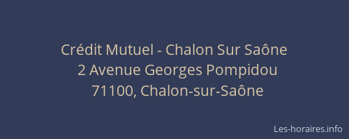 Crédit Mutuel - Chalon Sur Saône