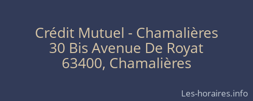 Crédit Mutuel - Chamalières