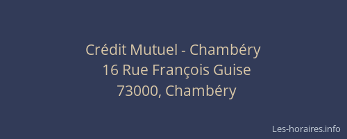 Crédit Mutuel - Chambéry