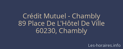 Crédit Mutuel - Chambly