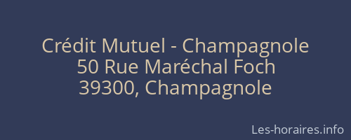 Crédit Mutuel - Champagnole