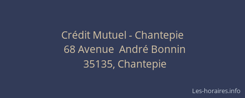 Crédit Mutuel - Chantepie