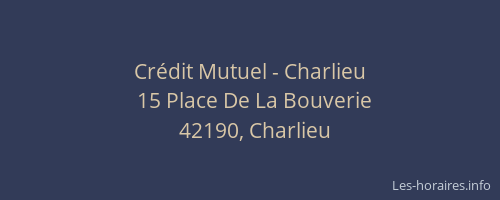 Crédit Mutuel - Charlieu
