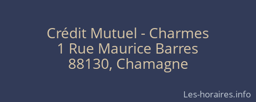 Crédit Mutuel - Charmes