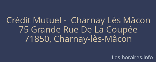 Crédit Mutuel -  Charnay Lès Mâcon