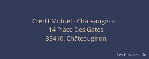 Crédit Mutuel - Châteaugiron