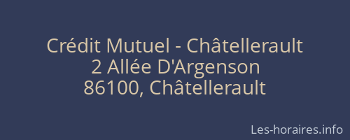 Crédit Mutuel - Châtellerault