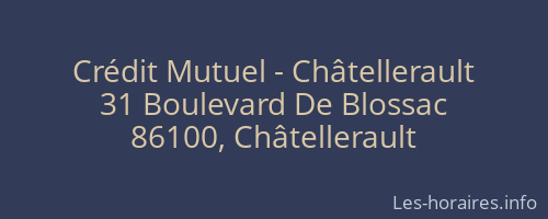 Crédit Mutuel - Châtellerault