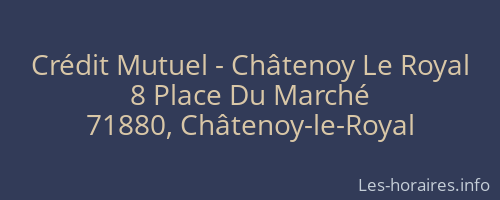 Crédit Mutuel - Châtenoy Le Royal