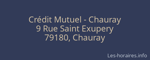 Crédit Mutuel - Chauray