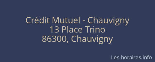 Crédit Mutuel - Chauvigny