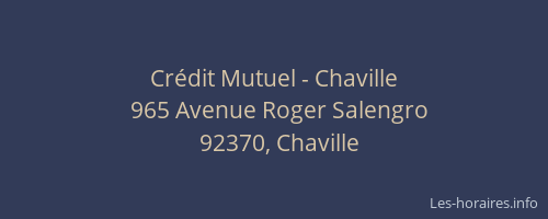 Crédit Mutuel - Chaville