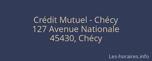 Crédit Mutuel - Chécy