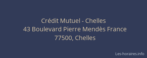 Crédit Mutuel - Chelles