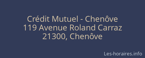 Crédit Mutuel - Chenôve