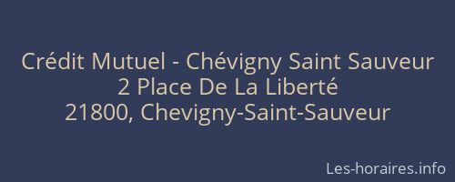 Crédit Mutuel - Chévigny Saint Sauveur