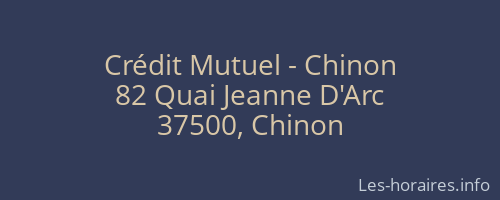 Crédit Mutuel - Chinon