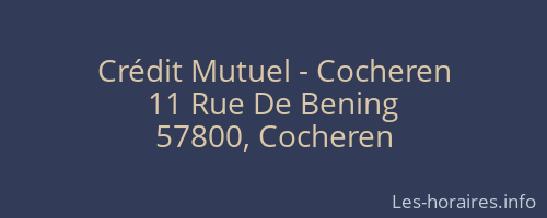 Crédit Mutuel - Cocheren