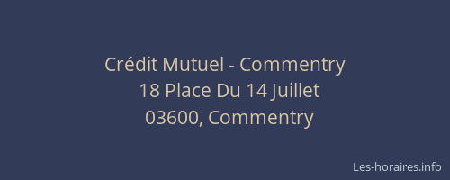 Crédit Mutuel - Commentry