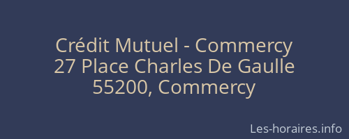 Crédit Mutuel - Commercy