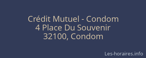 Crédit Mutuel - Condom